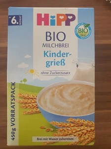 Hipp Bio Milchgrieß Milchbrei 450g Packung - Bild 1 von 3
