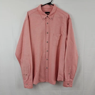 Camisa Oxford Ermenegildo Z Zegna OCBD Salmón Rojo Rosado Calce Cónico 2XL Foto 1 de 4