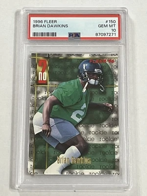 1996 Fleer Brian Dawkins #150 PSA 10 Gem Mint Rookie Eagles Legend HOF  - Image 1 of 2