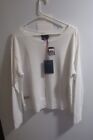 Polo Ralph Lauren White Pullover Sweatshirt NWT Size L