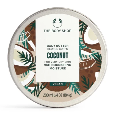 The Body Shop Coconut Body Butter 6.4 Oz 48 Hour Ultra Rich Moisture Dry Skin - Image 1 of 4
