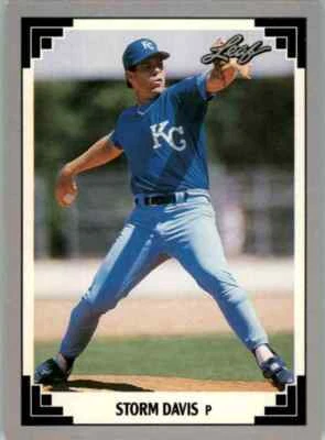 1991 Leaf Storm Davis #161 - Image 1 of 2