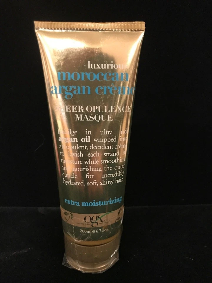 OGX Luxurious Moroccan Argan Oil Creme Máscara de Opulência Transparente Máscara Capilar 6,7 oz - Imagem 1 de 1