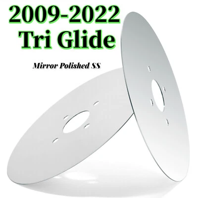 09-23 TRI GLIDE Mirror Polished Wheel Disc Plate For Harley TRI-GLIDE FLHTCUTG Foto 1 de 4