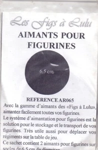 REF AR065 SACHET DE 2 AIMANTS 6.5 CM DE DIAMETRE - Imagen 1 de 1