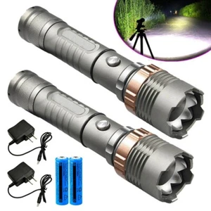 Superhelle 22000000LM LED-Taschenlampe leistungsstarke Taschenlampe USB wiederaufladbare Lampe - Bild 1 von 26