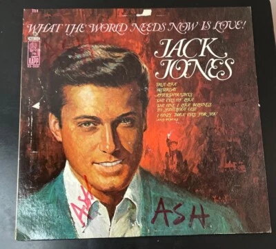 Jack Jones ‎– What The World Needs Now Is Love Vinyl, LP 1968 Kapp Records Foto 1 de 4