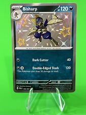 ⭐⭐Pokemon Bisharp S & V Paldean Fates Shiny Holo Rare 186/091 NM!!⭐⭐