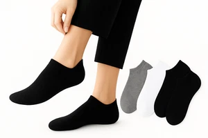 12-24 Paar Atmungsaktive Sneaker Socken Sportsocken Herren Damen Sommer Premium - Bild 1 von 4