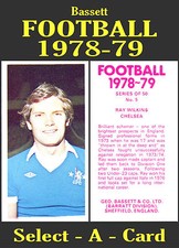 Bassett FOOTBALL 1978-79 - Select-A-Card