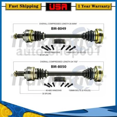 Conjunto de eje de junta de eje trasero CV TrakMotive para BMW Z4 2008 2007 2006 Foto 1 de 3
