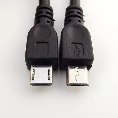 Micro USB B Male To Micro 5Pin Male Data Sync Charge Converter Adapter Cable 1FT - Image 1 of 4