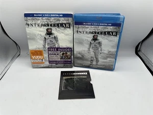 INTERSTELLAR BLU-RAY + DVD W/ 70mm FILM CELL & SLIPSLEEVE MCCONAUGHY HATHAWAY - Picture 1 of 8
