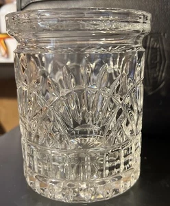 Vtg Glass Biscuit Jar Ice Bucket Utensil Holder - Picture 1 of 4