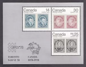 Hoja de recuerdo Canadá 1978 #756a CAPEX '78 como nueva casi nueva en muy buen estado - Imagen 1 de 1