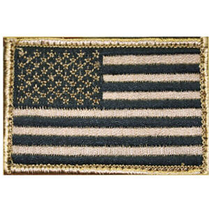 Blackhawk Patch, American Flag Subdued Approx 2 x 3 - Reversed and Regular