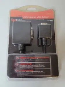 USB-Powered VGA Splitter 2-Port GigaWare Model 26-1264 PC or Mac - Picture 1 of 11