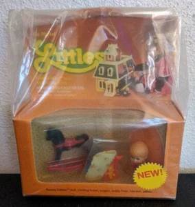 RARE Vintage Mattel the Littles Kenny & Rocking Horse/Red Wagon New 1980 - Picture 1 of 10