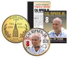 Cal Ripken Jr *Hall of Fame* Legends Colorized Maryland Quarter Gold Plated Coin
