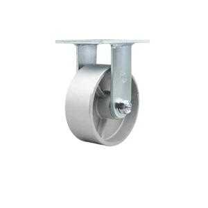 5 Inch Semi Steel Wheel Rigid Caster with Roller Bearing Service Caster Brand - Picture 1 of 5