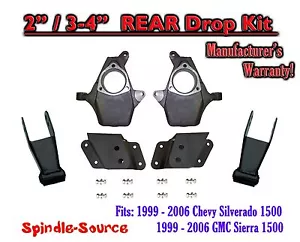 2" / 4" Drop Kit 2/4 Spindles FOR 99 - 07 Chevrolet Silverado / GMC Sierra 1500 - Picture 1 of 1