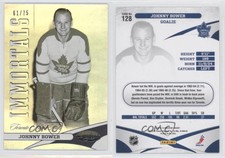 2012-13 Certified Immortals Mirror Hot Box /75 Johnny Bower #128 HOF