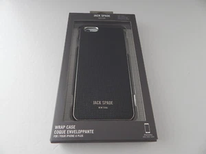 JACK SPADE Genuine Wrap Case For iPhone 6 Plus iPhone 6s Plus Black New - Picture 1 of 10