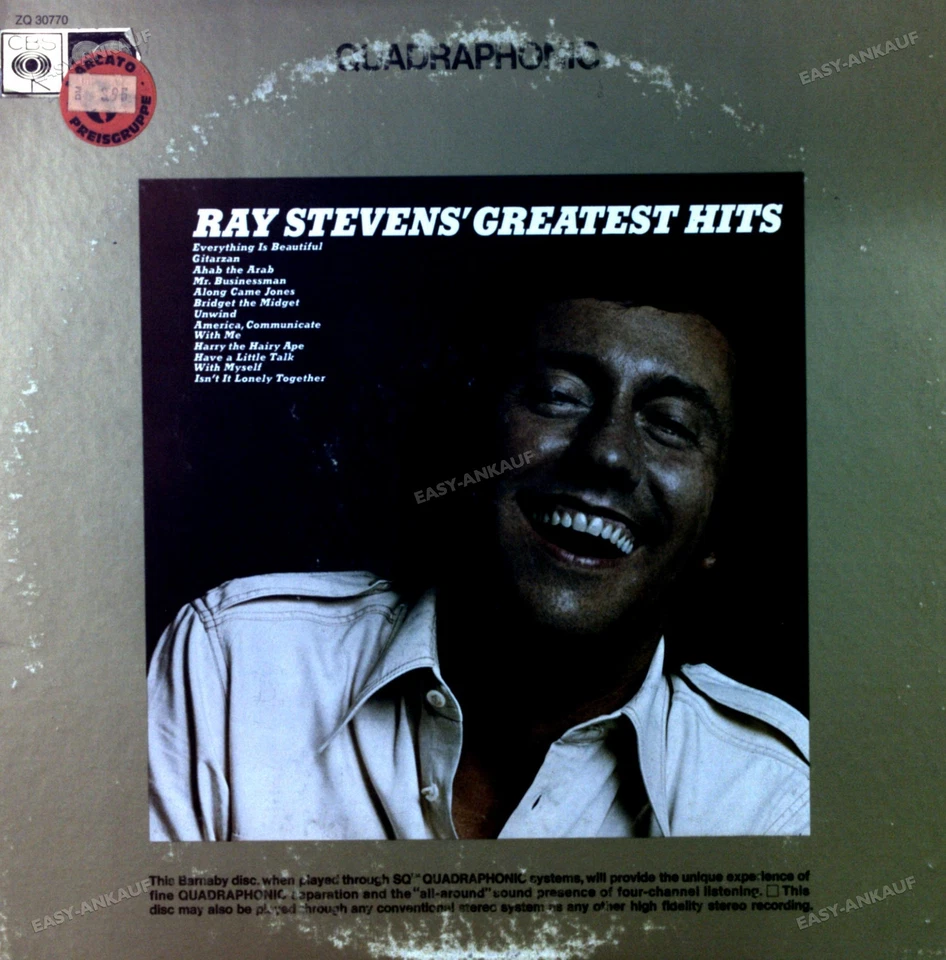 Ray Stevens - Ray Stevens Greatest Hits LP 1987 (VG+/VG-) ZQ 30770 ´ - Photo 1/1