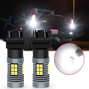 For GMC Sierra 1500 2500 3500 HD White LED Strobe Flash Reverse Light Bulbs Lamp - Picture 1 of 12