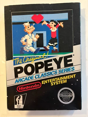 Popeye Nintendo NES в коробке CIB без руководства редкая Hangtab CB - Изображение 1 из 4