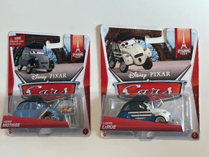 JUEGO DE 2 COCHES DISNEY PIXAR PARIS TOUR HENRI MOTISSE Y LOUIS LARUE (¡DIFÍCIL DE ENCONTRAR Y RARO!) - Imagen 1 de 4