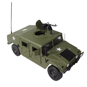 High Quality 24cm Diecast Alloy 1/18 For Hummer Hmmwv Battlefield Vehicle Model - Picture 1 of 17