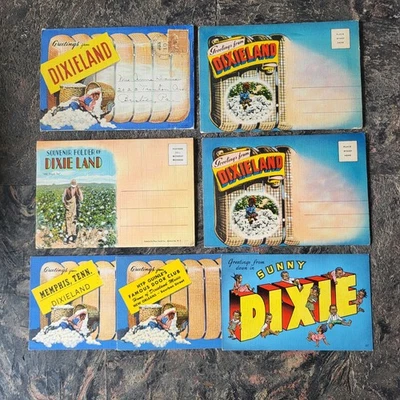 Siete postales americanas negras de Dixie y Dixieland de los años 40-60 Foto 1 de 4