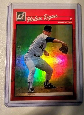 Panini Donruss 2023 - Retro 1990 Nolan Ryan #276 Holo Rojo/2023 Foto 1 de 2