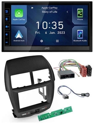 JVC DAB Bluetooth MP3 USB 2DIN Autoradio für Mitsubishi ASX 2010-2014 - Bild 1 von 4