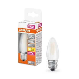 OSRAM Standardgewinde E27 LED Kerzenlampe matt dimmbar 5W wie 40W warmweiß - Bild 1 von 3