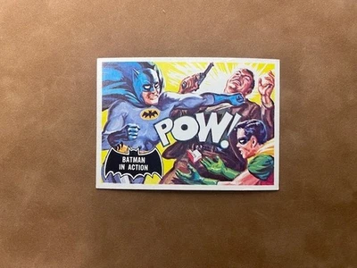 1966 Topps Batman BATMAN IN ACTION Black Bat Card #15! NICE! - Image 1 of 2