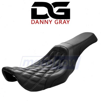 Danny Gray Weekday 2-Up Dyna Diamond Stitch Seat for 2007-2010 Harley uv - Imagem 1 de 4