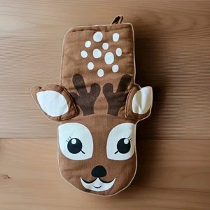Robert Stanley Deer Doe Fawn Reindeer Oven Mitt Woodland Animal Fall Autumn - Picture 1 of 5