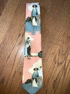 Vintage ANDHURST Victorian Renaissance French Riviera LADIES New York Tie ❤️tb5m - Picture 1 of 6