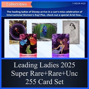 WIODĄCE DAMSKIE 2025 SR + RZADKIE + UNC 255 ZESTAW KART - TOPPS DISNEY KOLEKCJA - Zdjęcie 1 z 1