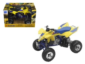 Suzuki Quad Racer R450 ATV Yellow and Blue 1/12 Diecast Model by New Ray - Picture 1 of 1