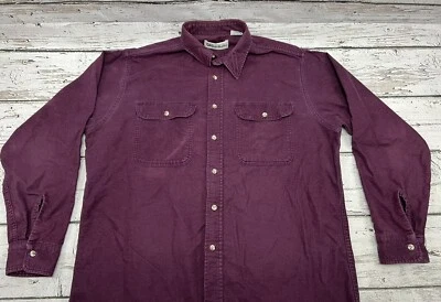 Camisa De Colección Gander Mountain Púrpura Cuello Abotonado Manga Larga Hecha en EE. UU. - XL Foto 1 de 4