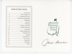 Jack Burke signed Masters Scorecard 1956 Champion PSA/DNA auto - Picture 1 of 2