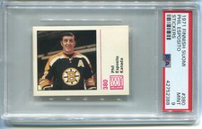 1971-72 Finnish Williams Jaakiekko Suomi 380 Phil Esposito PSA 9 Mint Pop 2, 0hi