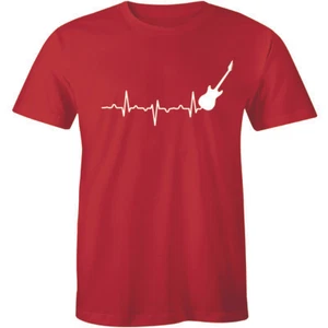 Heartbeat Guitar Shirt Music Festival Rock Group Famous Men's T-shirt Tee - Picture 1 of 4