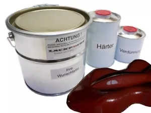 3,5 Liter Set 2K Autolack Mystic Maron Metallic kein Klarlack Lackpoint Braun - Bild 1 von 2