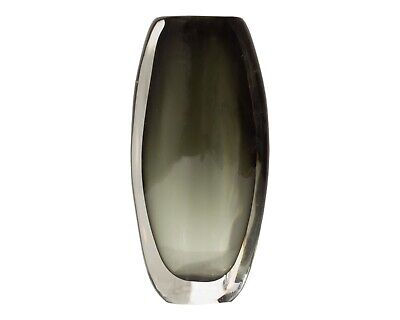 Nils Landberg Orrefors Swedish Sommerso Glass Vase • 325$