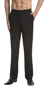 CONCITOR Men's Dress Pants Trousers Flat Front Slack Huge Selection Solid Colors - Picture 1 of 38