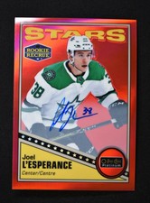 2020-21 O-Pee-Chee Platinum 19-20 Retro Rookie Auto Red #R-78 Joel L'Esperance